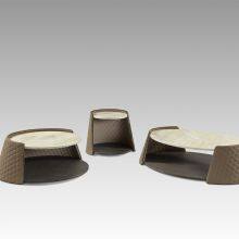 Concise Home LT2802-3 Luxury Side Table Oval Shape Luxurious Marble Top Side Table thumbnail-2