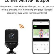 X6D Mini Camera, Wireless Indoor Camera for Home Security,1080P HD WiFi Nanny Cam With Magnetic Bracket, Real-time Record, Night Vision Cameras thumbnail-2