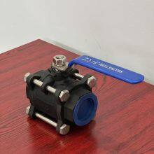 Threaded Ball Valve Carbon Steel WCB A105 Stainless Steel 304 316 ANSI 2 PCS or 3 Piece NPT BSPT Threaded Ball Valve thumbnail-4