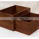 Searun Antique Unfinished Wood Box thumbnail-2