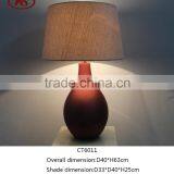 2016 Newest Slap-up Crimson Ceramic Base Table Lamp thumbnail-2