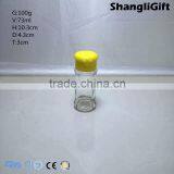 70ml Pepper Shakes Bottle Cylinder Glass Bottles With Plastic Cap thumbnail-1
