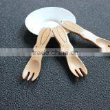 Cartoon Girl Children Wooden Spoon With Fork thumbnail-4