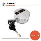 High Security Hardened Solid Round Steel Padlock thumbnail-2