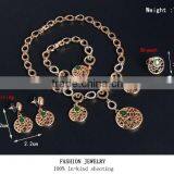 Fancy Design Silver And Gold Plated Jewelry Set For Party,Light Weight Gold Necklace Set African Gold Plating Jewelry Set thumbnail-4