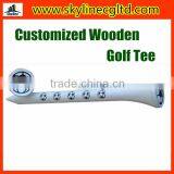 Wholesale Customized Wooden Golf tee/Printed Golf Tee