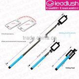 Wired selfie stick, monopod folding head