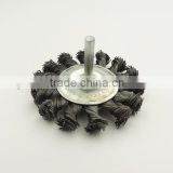 twisted wire brush with shaft,drill wire brushes