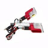 BJ-SL-058 Motorcycle Accessories Red Aluminum Housing LED Motorcycle Turn Signal Lights Chopper Bobber thumbnail-4