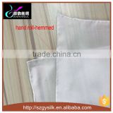 4.5mm silk paj 22"x77" white color with hand roll-hemmed shawls for painitng