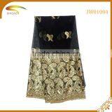 Wholesale High Quality Latest Chinese Nigerian Decorative Embroidery 3D Patterned Silk Fabric for Curtains and Dress thumbnail-4