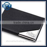 Stainless Steel and PU Material Black Color Business Card Cases Free Logo Engraving thumbnail-2