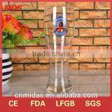 Fancy funny customized beer glass with decal