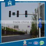 6.5 Length Steel Poles Galvanized Driveway Traffic Light Poles With 9m Cross Arm thumbnail-3