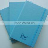 Blue Thermo pu Leather Debossed Logo Custom Hardcover Journal Export to Turkey thumbnail-1
