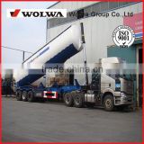 Tri-axle V shaped bulk Cement Tank Truck Trailer to carry powder or flyash