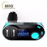 Dual USB Wireless Bluetooth Car FM Transmitter MP3 Radio Player Charger Kit