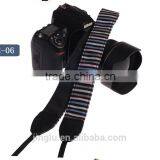 Leather Camera Strap Shoulder Neck Striped Grey Pink Blue Black For DSLR LE-03 thumbnail-2