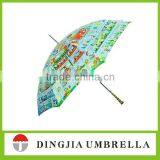 automatci open straight long metal shaft umbrella frame