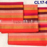 CL17-60(19) March Promotion Big Sale Colorful Line African High Quality New Aso Oke Headtie Handcut Three Pieces Aso Oke Headtie thumbnail-2