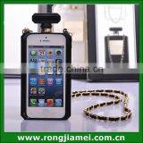 Luxury Black/Clear Perfume Bottle TPU Mobile Cell Phone Case For Iphone/Sunsumg