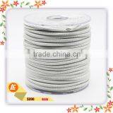 White Leather Cords in Delicated Stitching for 2016 Bracelets Making thumbnail-2