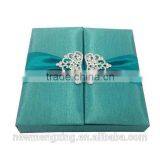 Christian Wedding Invitation Crystal Embellishments Silk Box