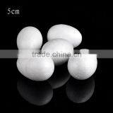 50mm White Decorative Styrofoam Easter Plastic Eggs Children DIY Fake Eggs thumbnail-1