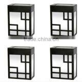 Solar LED Deck Path Patio Lamp Light Lights Lighting Fixture Dusk to Dawn 4 Pack thumbnail-1