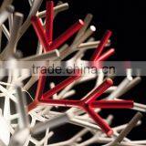 White, Red, Black Resin Restaurant Lights thumbnail-3