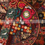 Indian Traditional Meditation Pillows Round Cushion Ethnic Decorative Pillow Patchwork Pillows thumbnail-4