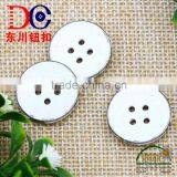 White Color Paint Metal Sewing Button,4 Hole Button for Jean Shirt