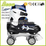 Wholesale Adjustable Metal Chassis Black Blue Boys Quad Skate thumbnail-1