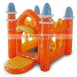 Inflatable Children's Orange Pvc Castle thumbnail-1