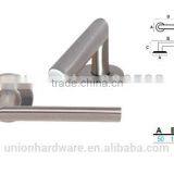Modern Oval Shape Stainless Steel Door Handle With Escutcheon thumbnail-3