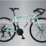 26-inch Double Disc Mountain Bike 21 Speed High-carbon Steel Students Bicycle thumbnail-1