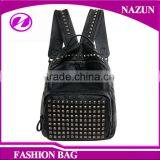 Adjustable Shoulder Strap College School Fashion Rivet on Women Day Backpacks thumbnail-1