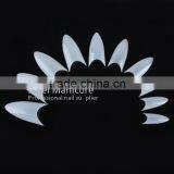 V Style Transparent White Natural 500pcs Bag Package Stiletto Nail Tips thumbnail-1