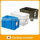 Easy to use and Reliable green storage box Container with Functional made in Japan