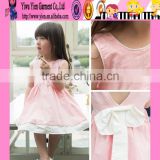 Hot Selling Girls Pink Dress Cotton Breathable Girls Pink Dress