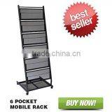 Powder Coating Metal Magazine Display Rack Booklet Stand Brochure Holder thumbnail-3