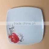 Cheap Bulk White Square Shape Porcelain Dinner Plate With Custom Printing Wholesale Ceramic Dinner Plate & Dish Stock thumbnail-2