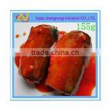 Exporters of 155g Canned Mackerel Fish in Tomato Sauce(ZNMT0074)