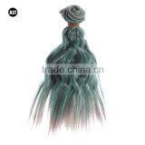 Green Short Wavy Hair Extension Hairpiece for Blythe Dolls thumbnail-4