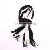 Stripe Knit Scarf With Tassels For Men thumbnail-2