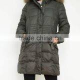 NEW DESIGN FANCY LADY'S LONG OVERCOAT .2016 CASUAL DOWN COAT