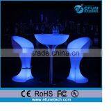2016 New Products Battery Rechargeable Rgb Color Led Furniture, Led Bar Table Height Stools