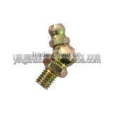 M6x1 45degree Grease Gun Zerk Fitting Yellow Zinc Plated thumbnail-2