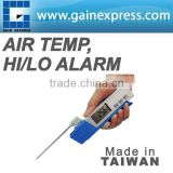 Handheld Foldable Needle Type thermometer w/ Air Temperature Hi/Lo alarm Made in Taiwan