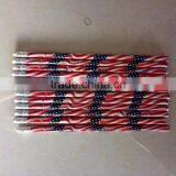 USA Flag Design Film Faced Wooden Pencil for Africa thumbnail-2